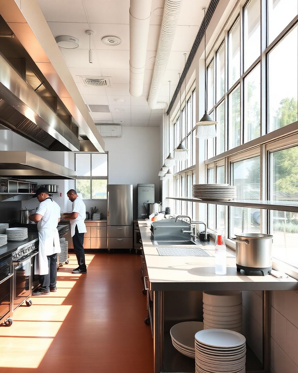 Chef at a commercial range
