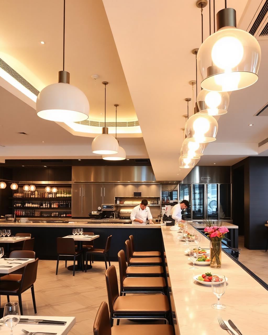 Stainless steel commercial kitchen