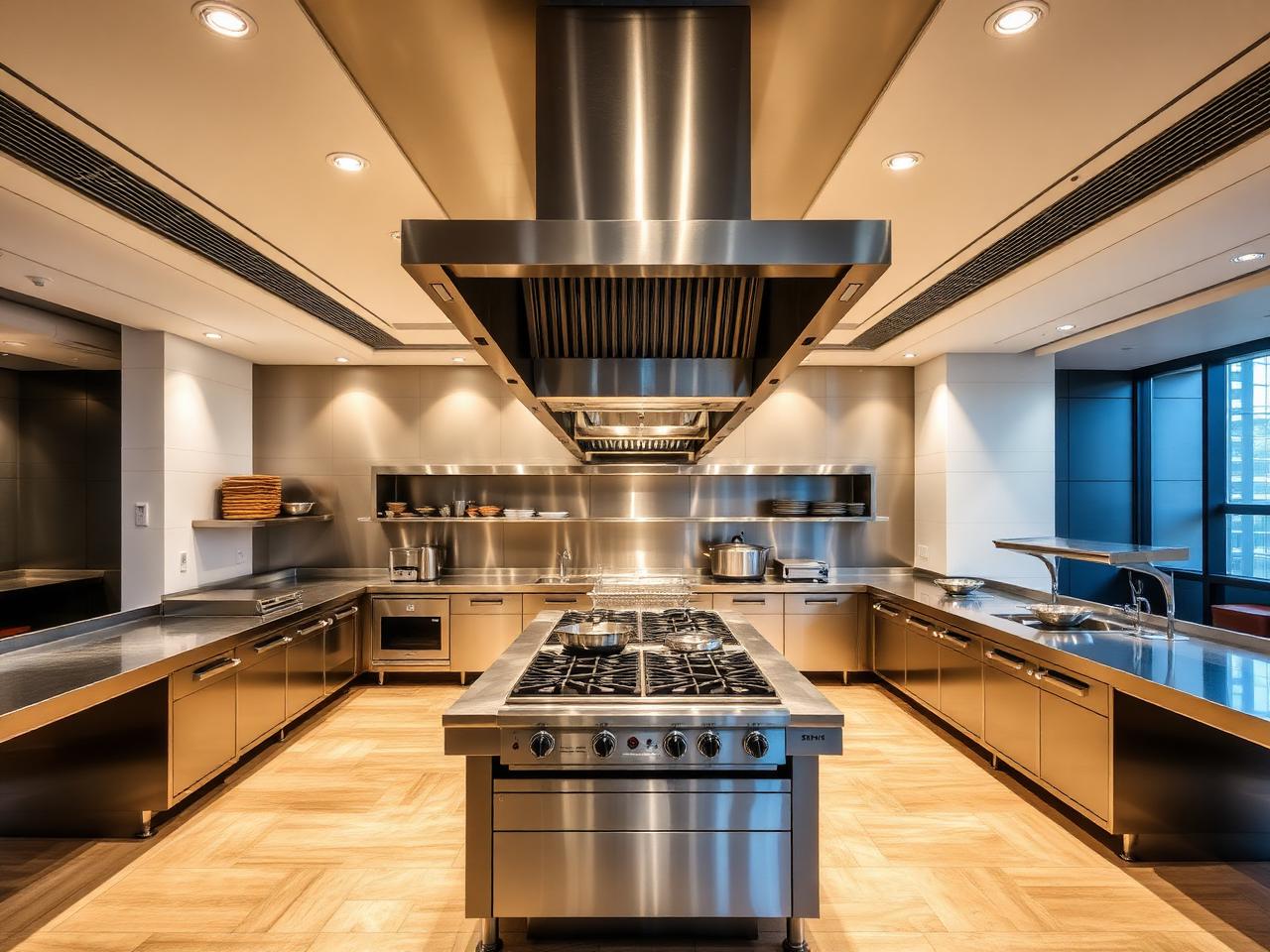 4-star hotel kitchen